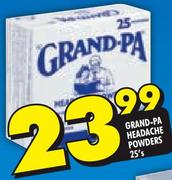Grand-Pa Headache Powders-25's