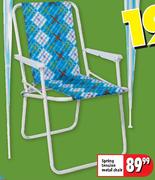 Spring Tension Metal Chair