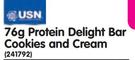 USN 76g Protein Delight Bar Cookies And Cream-Each