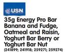 USN 35g Energy Pro Bar Banana And Fudge, Oatmeal And Raisin, Yoghurt Bar Berry Or Yoghurt Bar Nut-Ea