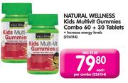Natural Wellness Kids Multivit Gummies Combo 60+30 Tablets-Each