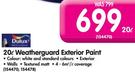 Dulux 20L Weatherguard Exterior Paint