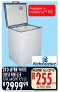 Kelvinator 210L White Chest Freezer