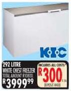 KIC 292L White Chest Freezer