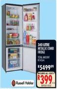 Russell Hobbs 340L Metallic Combi Fridge