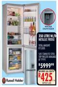 Russell Hobbs 350L W/D Metallic Fridge