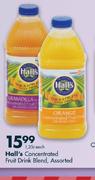Hall's Concentrated Fruit Drink Bland Assorted-1.25L Each