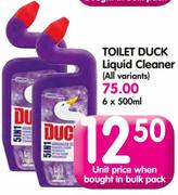 Toilet Duck Liquid Cleaner (All Variants)-6x500ml