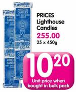 Prices Lighthouse Candles-25x450g