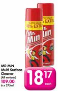 Mr Min Multi Surface Cleaner (All Variants)-6x275ml