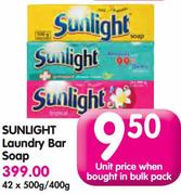 Sunlight Laundry Bar Soap-42x500g/400g