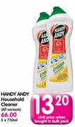 Handy Andy Household Cleaner (All Variants)-5x750ml