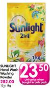 Sunlight Hand Wash Washing Powder-12x1kg