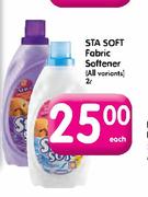 Sta Soft Fabric Softener(All Variants)-2Ltr