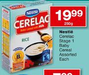 Nestle Cerelac Stage 1 Baby Cereal-250gm Each