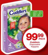 Cuddlers Disposable Nappies (Junior 44's/Maxi+ 48's/Maxi 50's/Midi 52's)-Per Pack