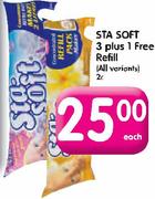 Sta Soft 3 Plus 1 Refill (All Variants)-2L Each