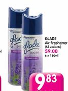 Glade Air Freshener(All variants)-6 x 180ml