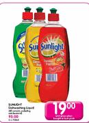 Sunlight Dishwashing Liquid(All Variants Excluding Anti-Bacterial)-750ml Each