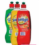Sunlight Dishwashing Liquid(All Variants Excluding Anti-Bacterial)-5 X 750ml Each
