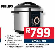 Philips 5L Electric Pressure Cooker HD2105/46