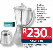 Counter Point Blender And Coffee Grinder CPBD-400