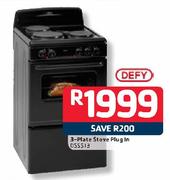 Defy 3-Plate Stove Plug In DSS513