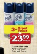 Glade Secrets Air Freshener Banded Pack-3 x 180ml