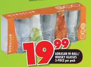 Adrasan Hi-Ball/Whisky Glasses 3 Piece-Per Pack