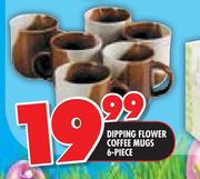 Dipping Flower Coffee Mugs-6 Piece