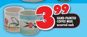 Hand-Painted Coffee Mug Assorted-Each