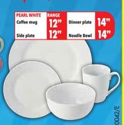 Pearl White Dinner Plate