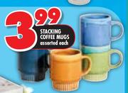 Stacking Coffee Mugs Assorted-Each
