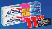 Aquafresh Fresh & Minty Toothpaste Banded Pack-2 x 100ml
