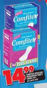 Comfitex Regular / Deodorised Panty Liners Pack - 40's Each