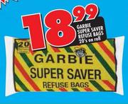 Garbie Super Saver Refuse Bags On Roll - 20's