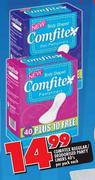 Comfitex Regular / Deodorised Panty Liners-40's Per Pack