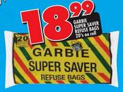 Garbie Super Saver Refuse Bags On Roll-20's