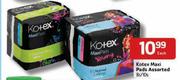 Kotex Maxi Pads-8's/10's Each