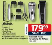 Sunbeam Mens Grooming Kit (5GK-4000)-4 Piece