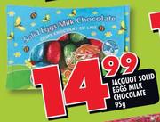 Jacquot Solid Eggs Milk Chocolate- 95g