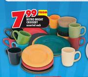  Bistro Bright Crockery Assorted-Each