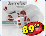 Blooming Poppy Dinner Set-12 Piece