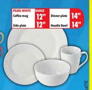  Pearl White Dinner Plate