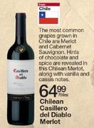 Chilean Casillero Del Diablo Merlot-750ml