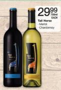 Tall Horse Merlot/Chardonnay-750ml Each