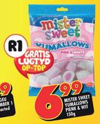 Mister Sweet Yumallows Pienk & Wit-150gm