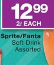 Sprite/Fanta Soft Drink Assorted-2L Each