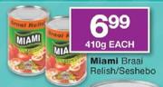 Miami Braai Relish/Seshebo-410g Each