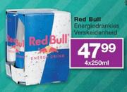 Red Bull Energiedrankies Verskeidenheid-4 x 250ml
